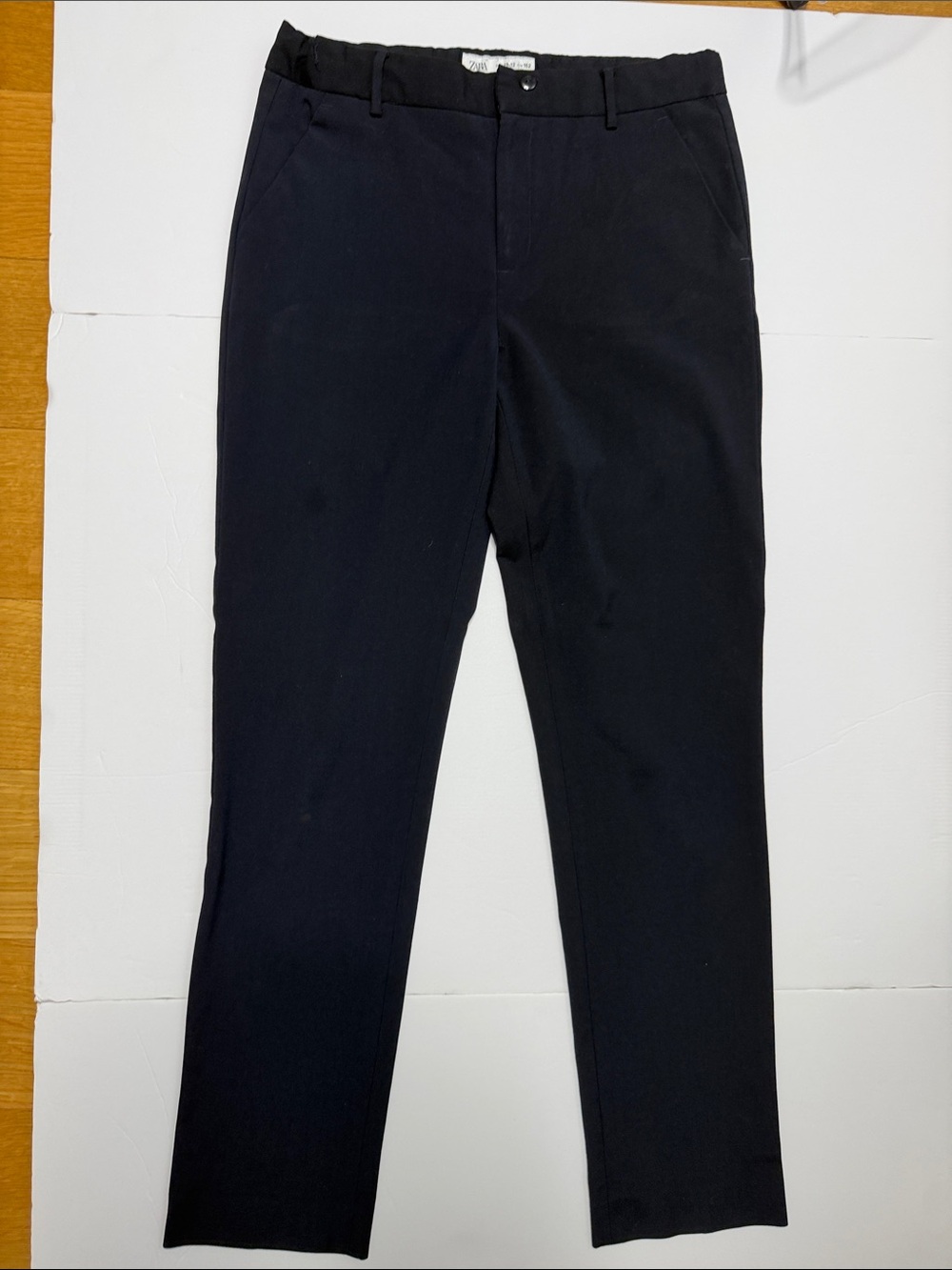 Zara Men's Black Dress Pants - Classic Straight Fit